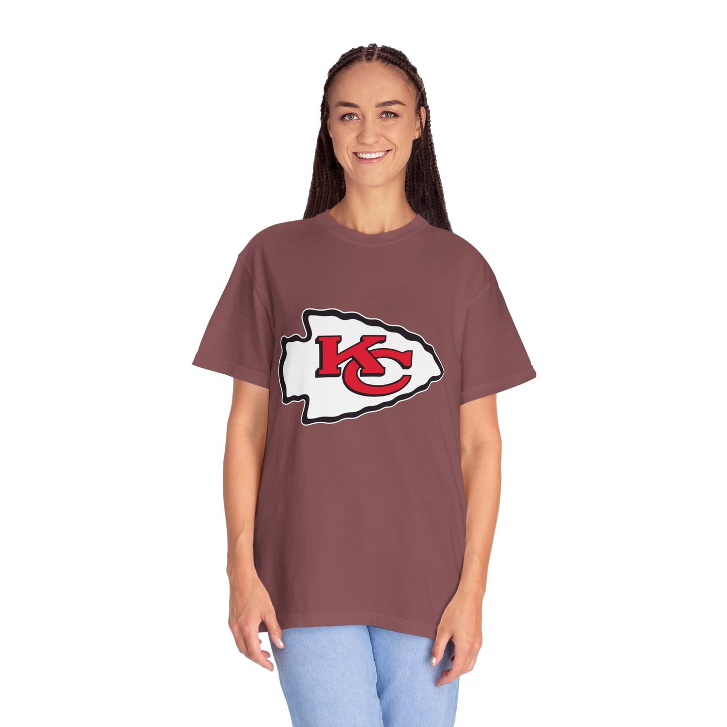 Kansas City Chiefs Collectibles Garment-Dyed T-Shirt – Premium Cotton Tee for Customization