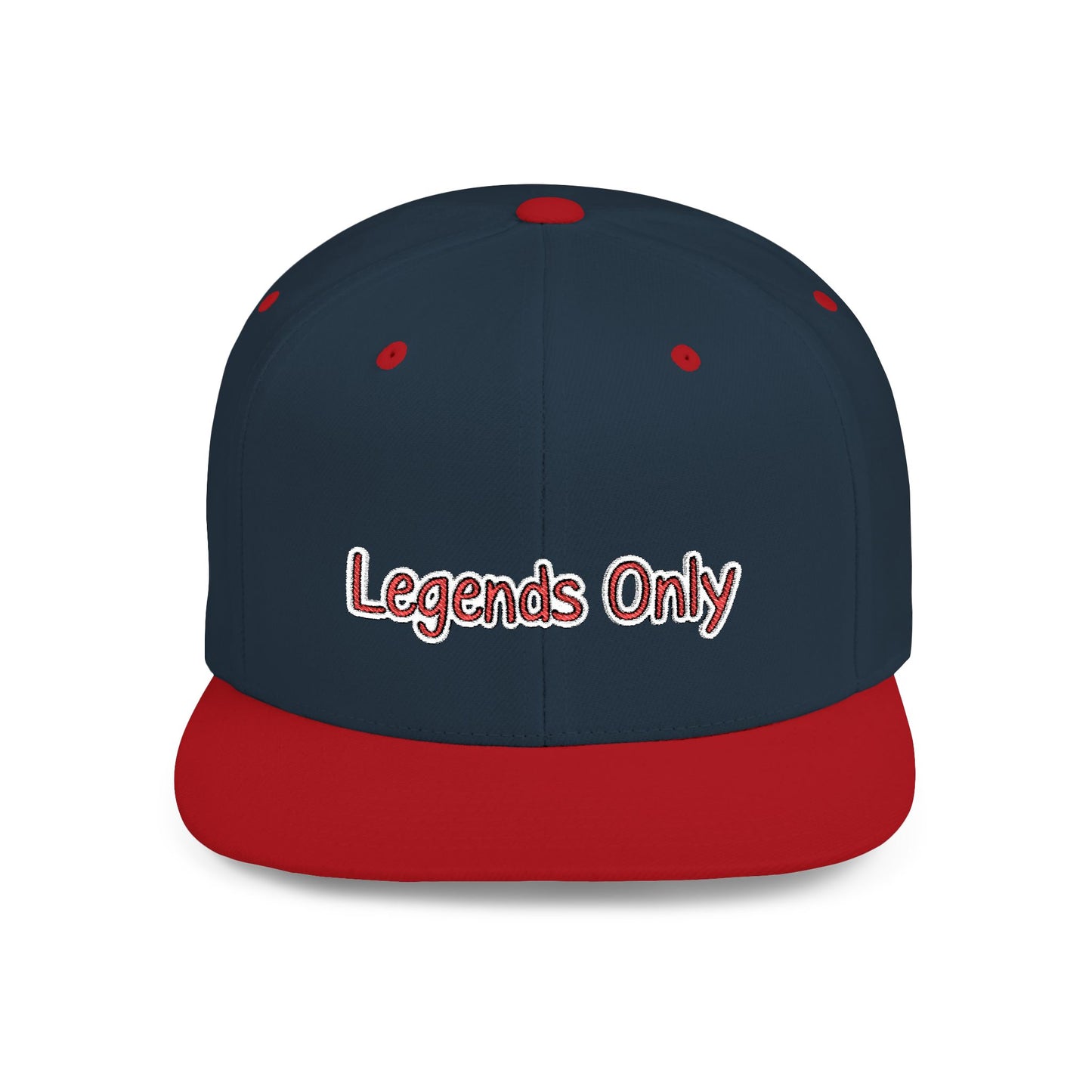 Text Legends Only Flat Bill Snapback – Lightweight, Custom Fit, Premium Quality