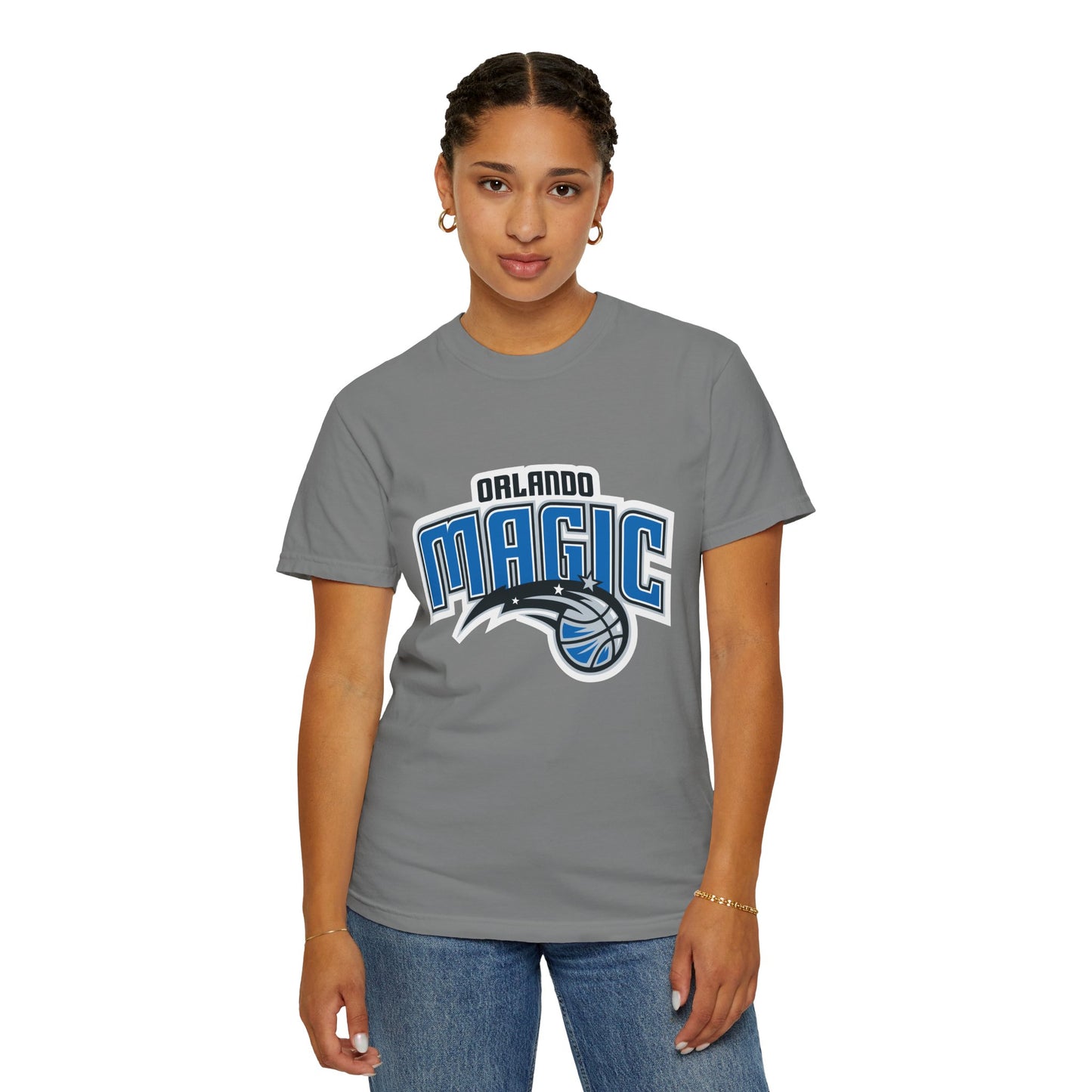 Orlando Magic Hoop Lifestyle Garment-Dyed T-Shirt – Premium Cotton Tee for Customization