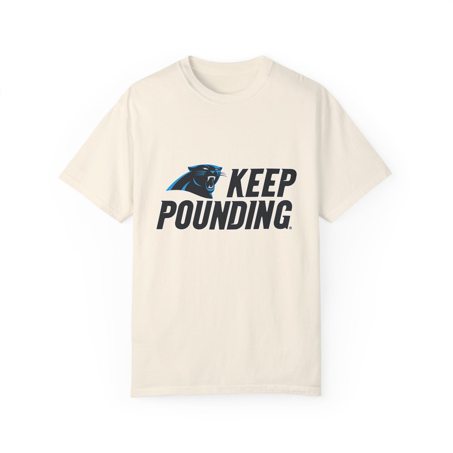 Carolina Panthers Keep Pounding Garment-Dyed T-Shirt – Premium Cotton Tee for Customization