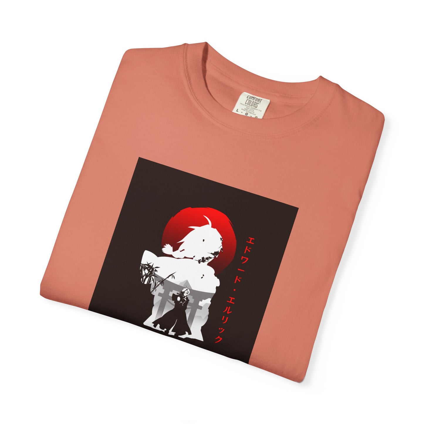 Fullmetal Alchemist Edward Eric Garment-Dyed T-Shirt – Premium Cotton Tee for Customization