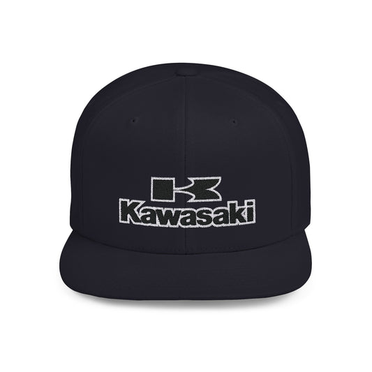 Kawasaki Flat Bill Snapback – Lightweight, Custom Fit, Premium Quality