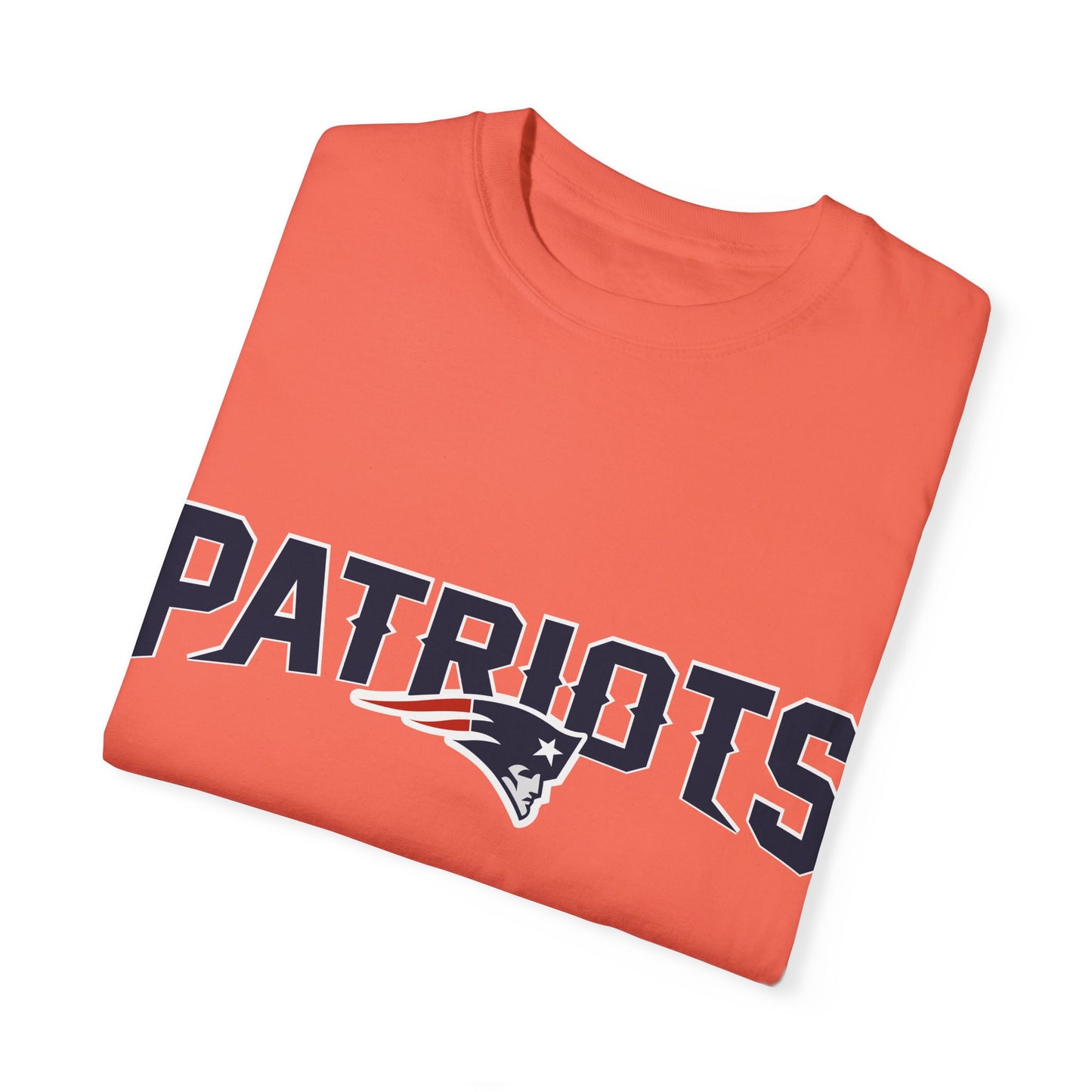 New England Patriots Football Merchandise Garment-Dyed T-Shirt – Premium Cotton Tee for Customization