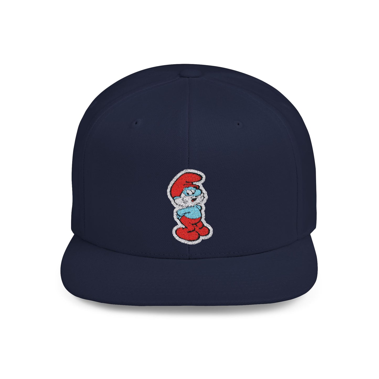 Papa Smurf Flat Bill Snapback – Lightweight, Custom Fit, Premium Quality