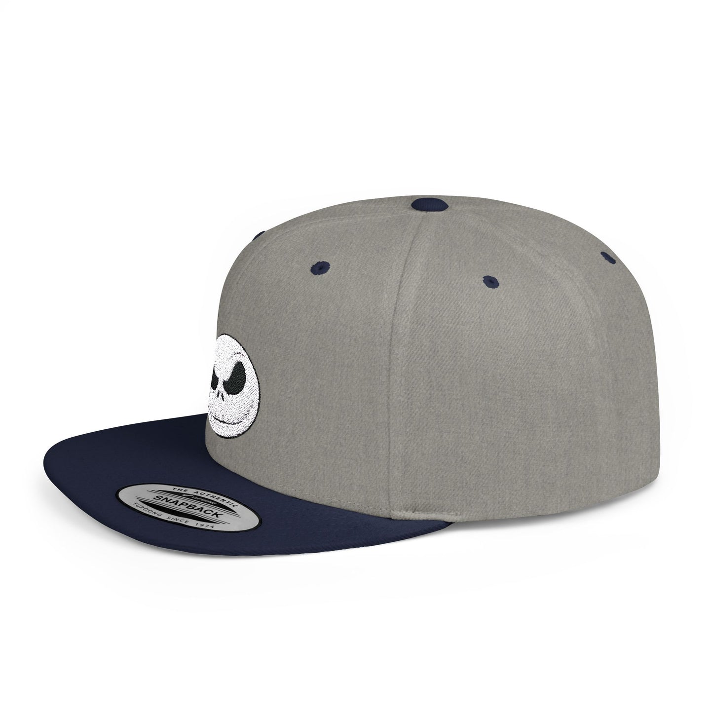 Jack Skellington Flat Bill Snapback – Lightweight, Custom Fit, Premium Quality