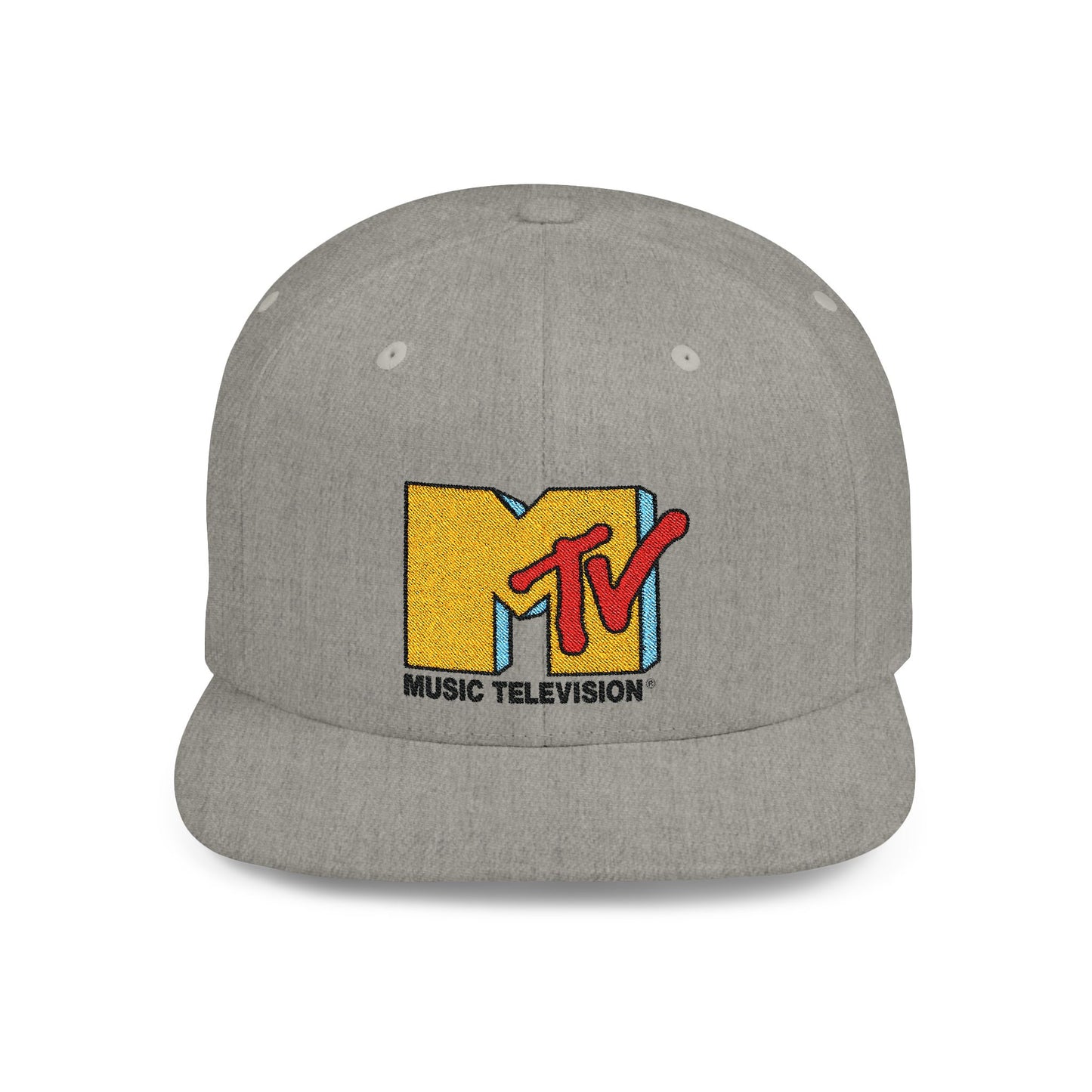 MTV Flat Bill Snapback – Lightweight, Custom Fit, Premium Quality