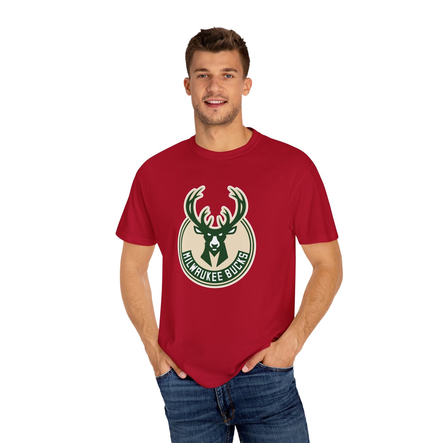 Milwaukee Bucks Play To Win Garment-Dyed T-Shirt – Premium Cotton Tee for Customization