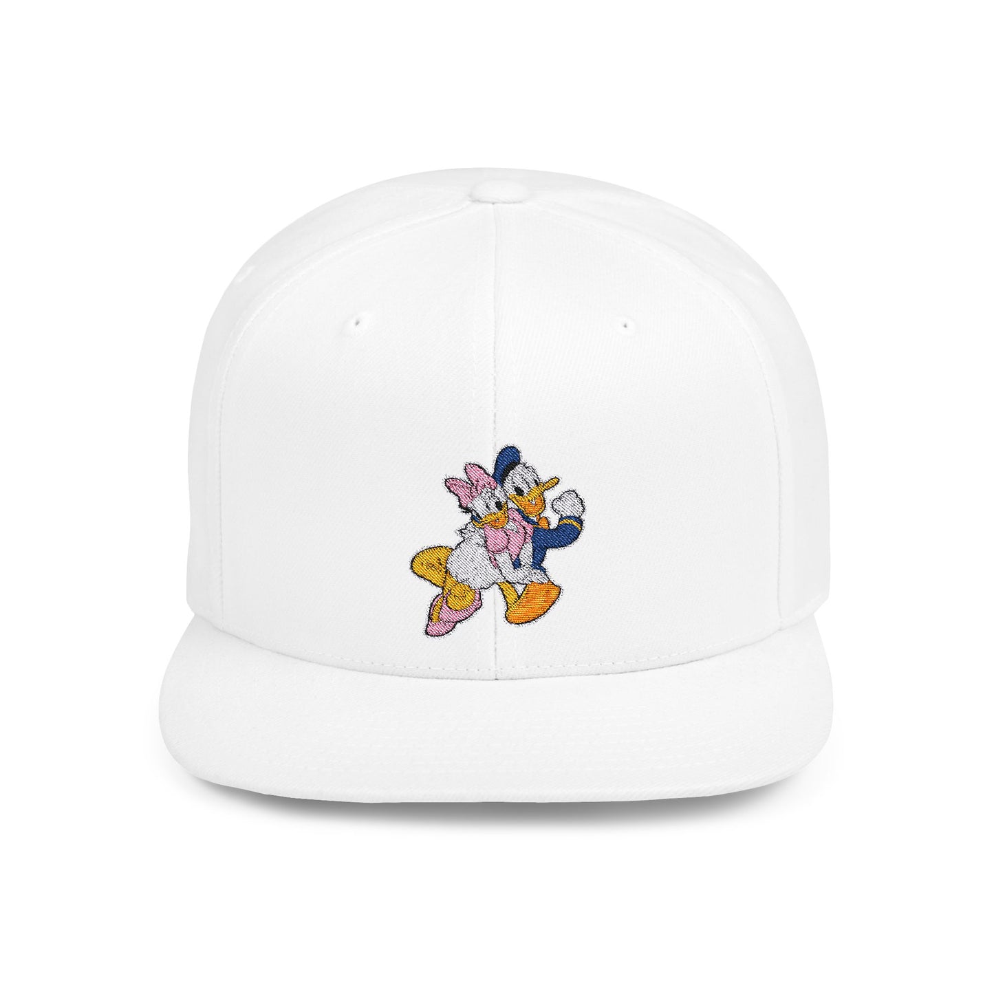 Daisy and Donald Flat Bill Snapback – Lightweight, Custom Fit, Premium Quality