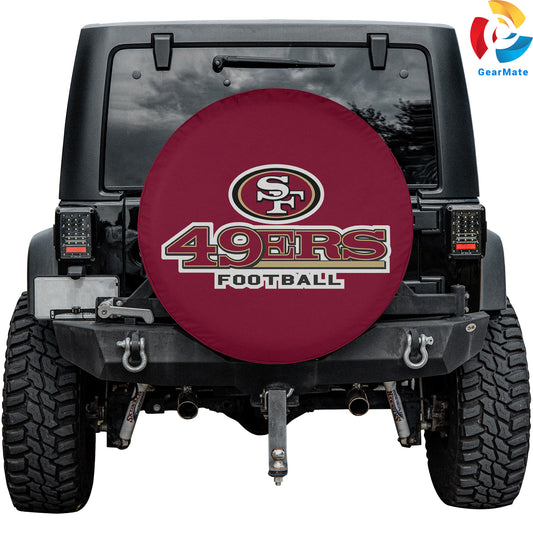 San Francisco 49ers NFL Season Spare Tire Cover – Premium Waterproof UV-Resistant Protector