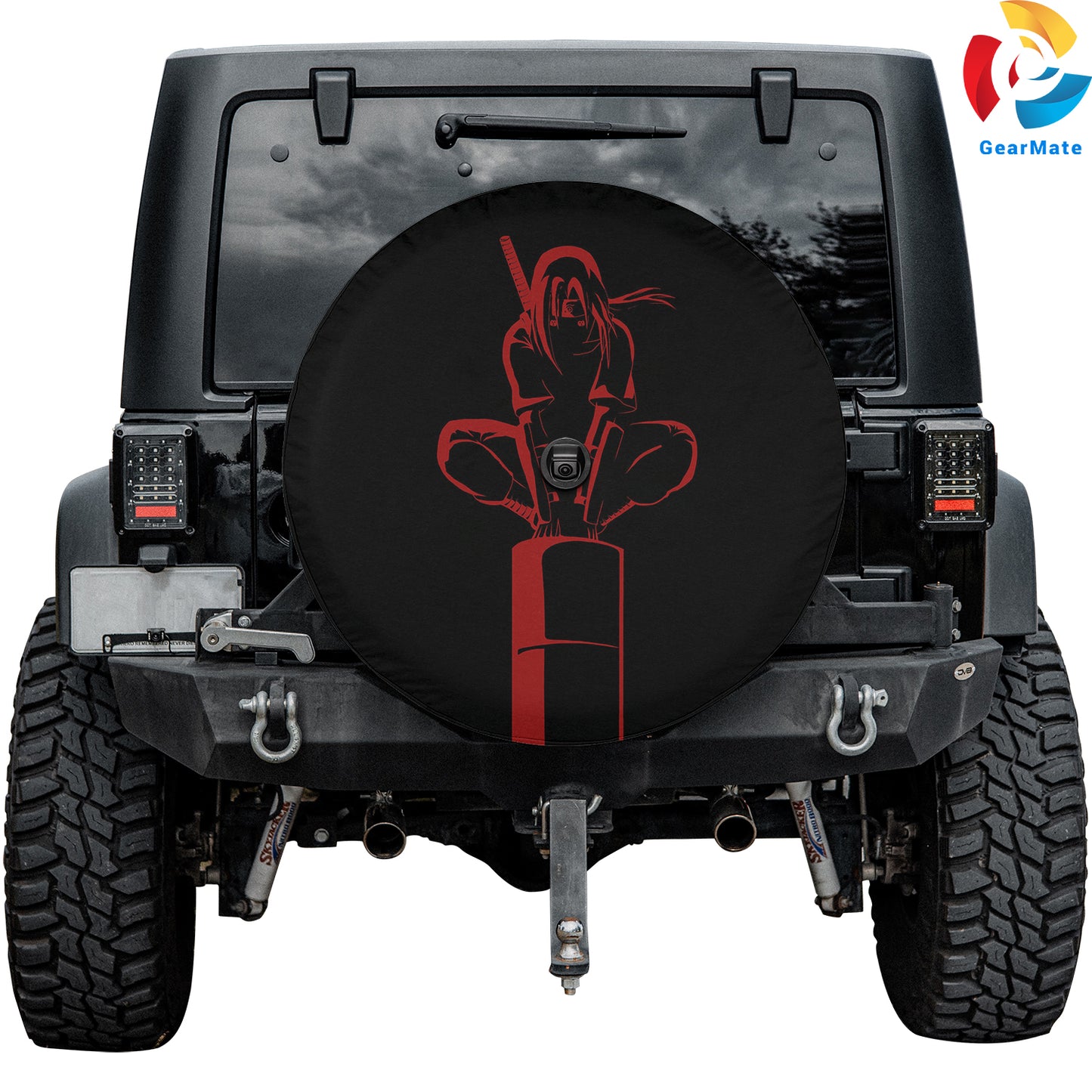 Itachi Uchiha Iconic Spare Tire Cover – Premium Waterproof UV Resistant Protector