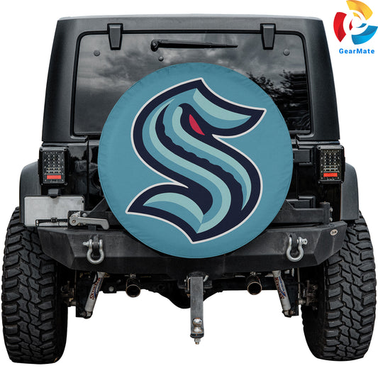 Seattle Kraken Hockey Season Spare Tire Cover – Premium Waterproof UV-Resistant Protector