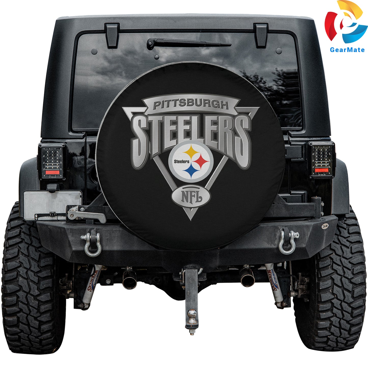 Pittsburgh Steelers Spare Tire Cover – Premium Waterproof UV-Resistant Protector