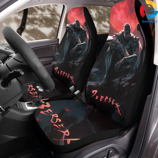 Berserk The Warrior Car Seat Covers – High Quality Graphic and Polar Fleece Protector Set