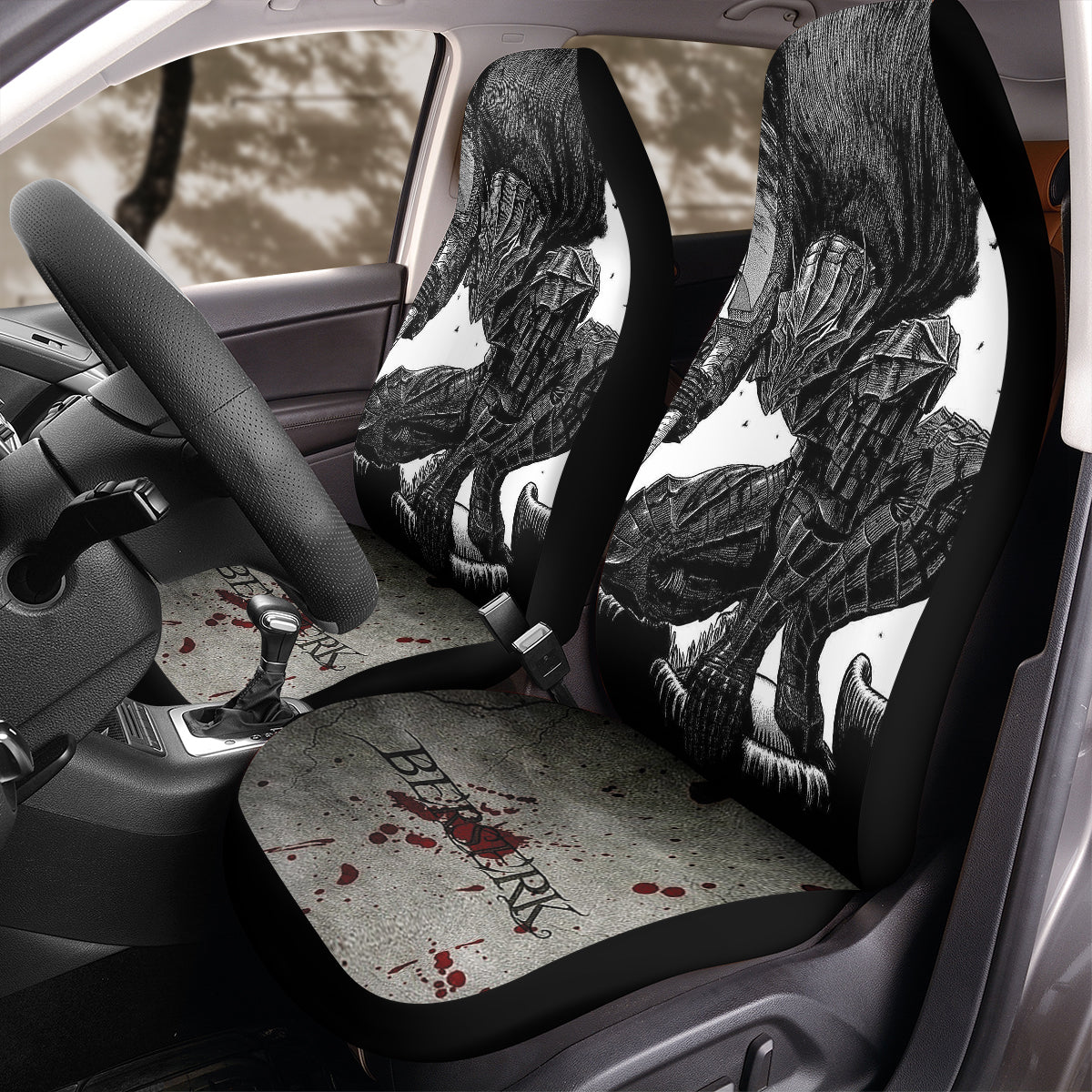 Berserk Manga Car Seat Covers – High Quality Graphic and Polar Fleece Protector Set