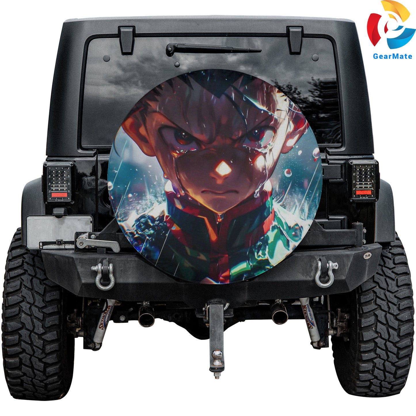 Hunter x Hunter Gon Freecss Manga Art Spare Tire Cover – Premium Waterproof UV-Resistant Protector