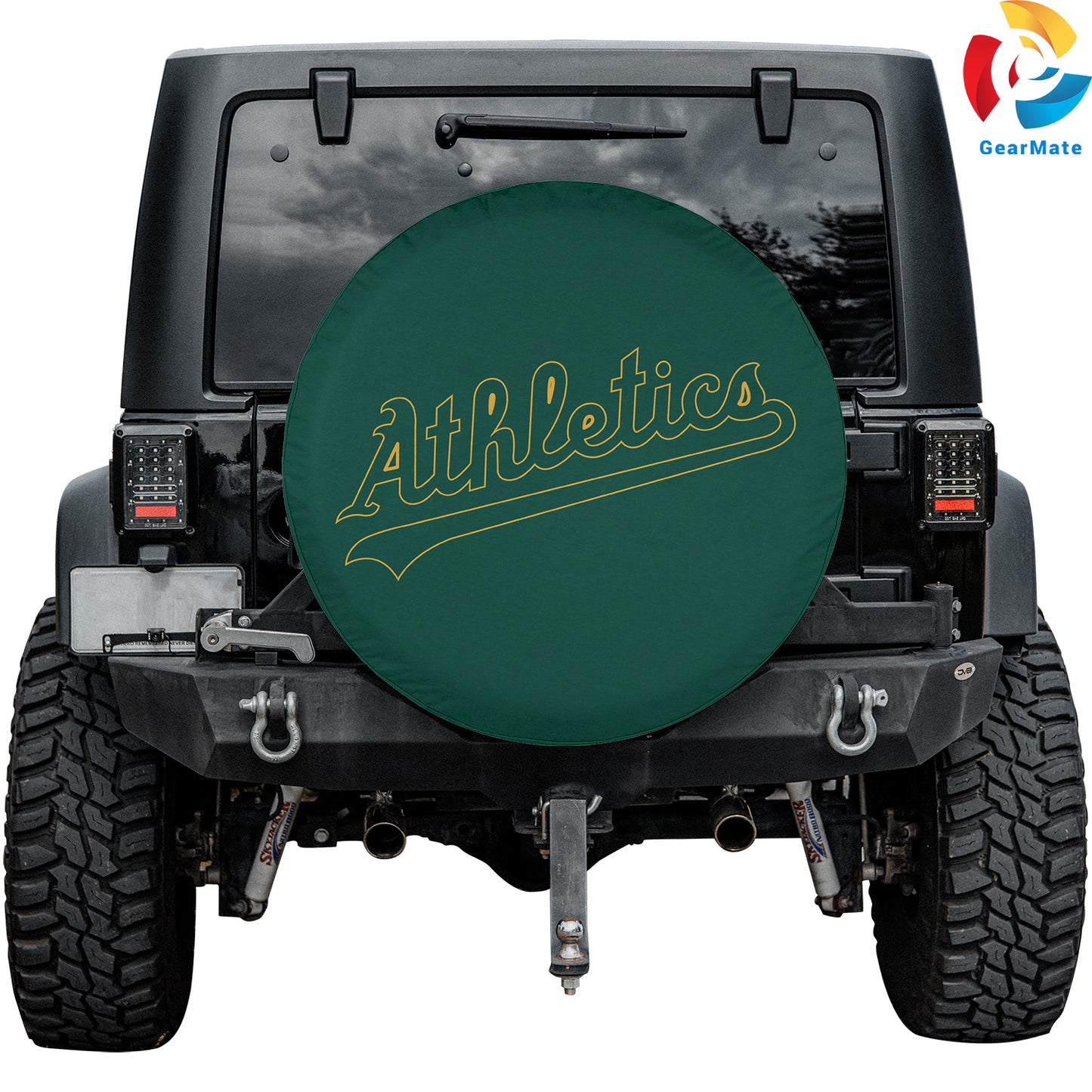 Oakland Athletics MLB Spare Tire Cover – Premium Waterproof UV-Resistant Protector