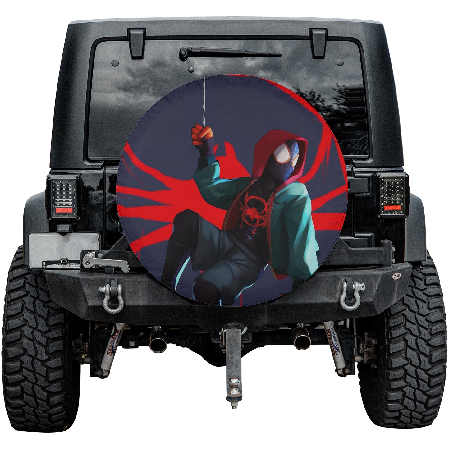 Miles Morales Spider-Verse Spare Tire Cover – Premium Waterproof UV Resistant Protector