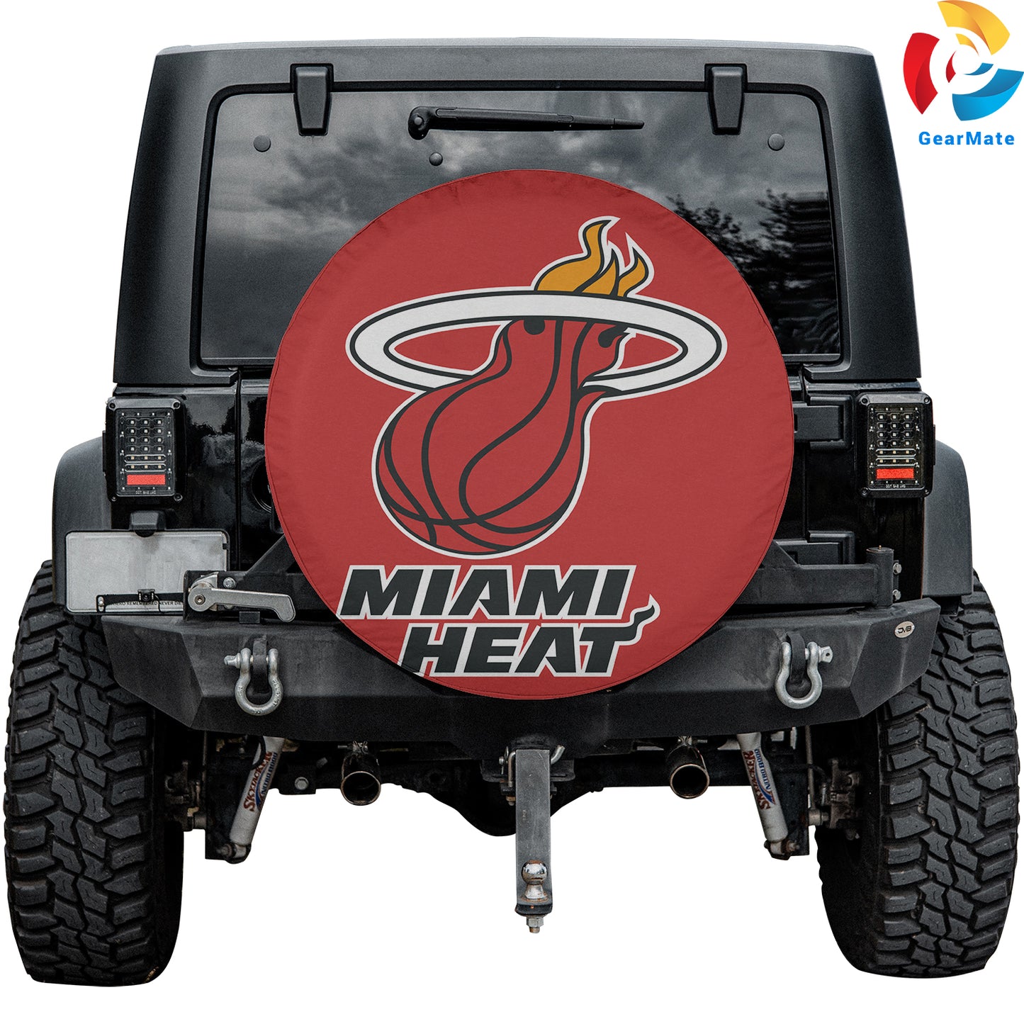 Miami Heat NBA Fan Spare Tire Cover – Premium Waterproof UV-Resistant Protector