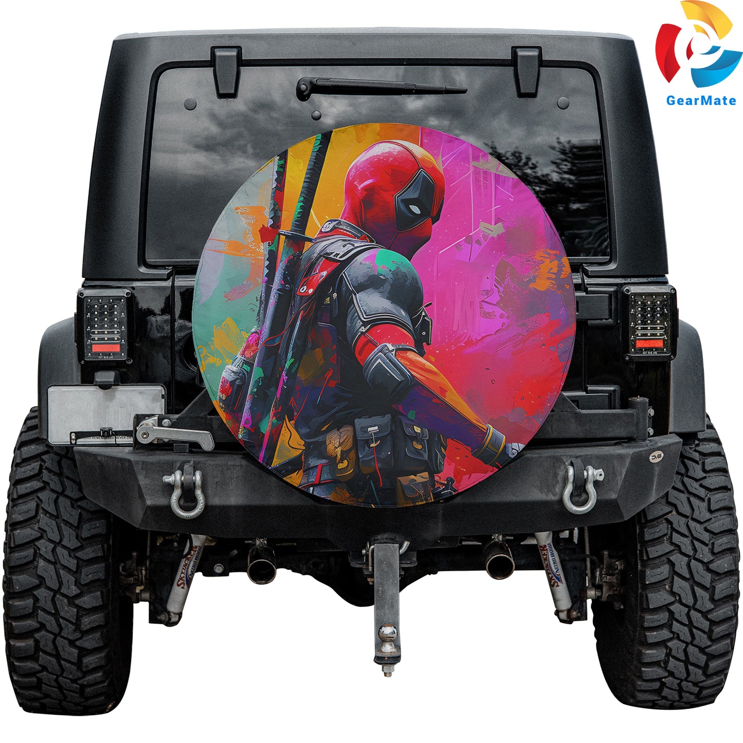 Marvel Deadpool Spare Tire Cover – Premium Waterproof UV Resistant Protector