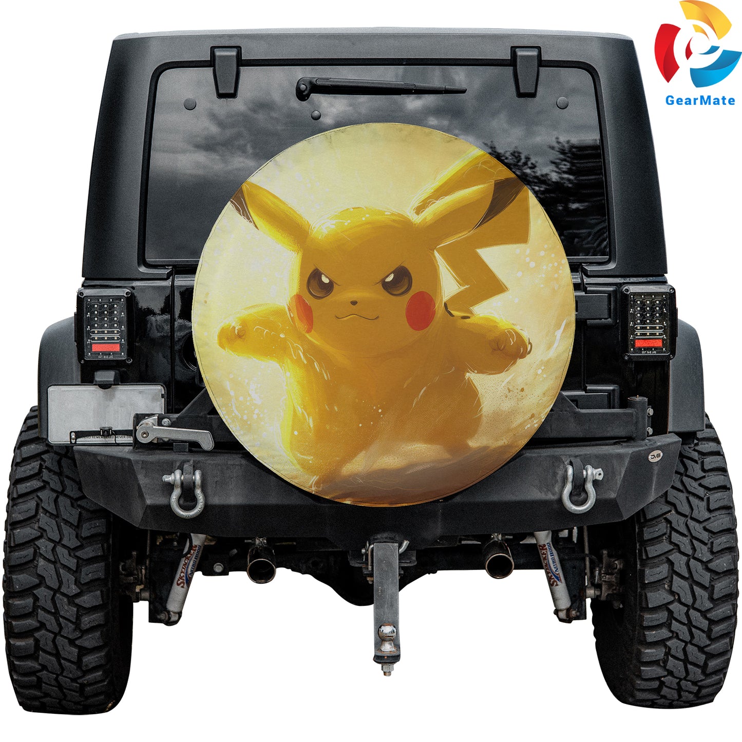 Pokemon Pikachu Anime Series Spare Tire Cover – Premium Waterproof UV Resistant Protector