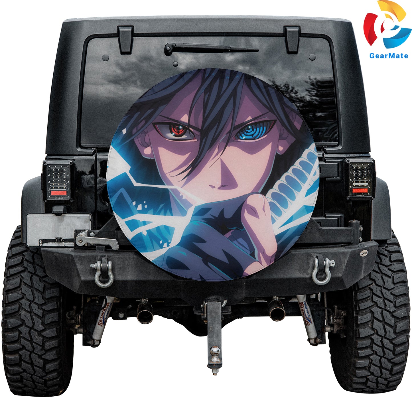 Sasuke Uchiha Spare Tire Cover – Premium Waterproof UV Resistant Protector
