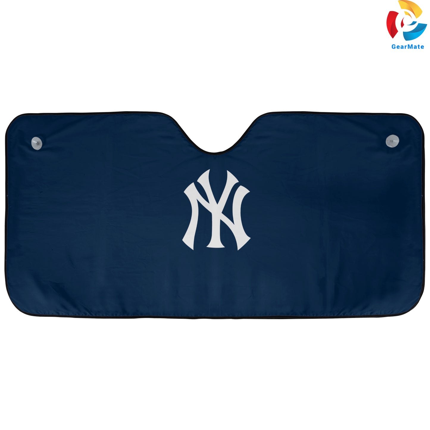 New York Yankees Team Blue Reflective Car Sunshade – Premium Heat & UV Protection, Universal Fit