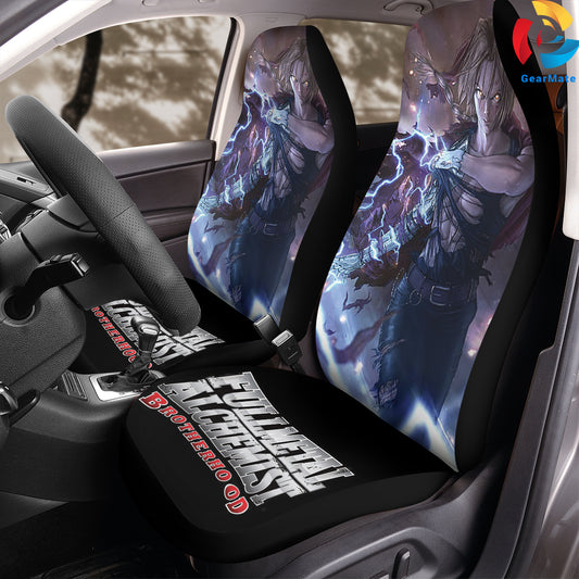 Fullmetal Alchemist Car Seat Covers – High Quality Graphic and Polar Fleece Protector Set