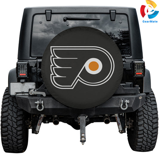 Philadelphia Flyers NHL Hookey Season Spare Tire Cover – Premium Waterproof UV-Resistant Protector