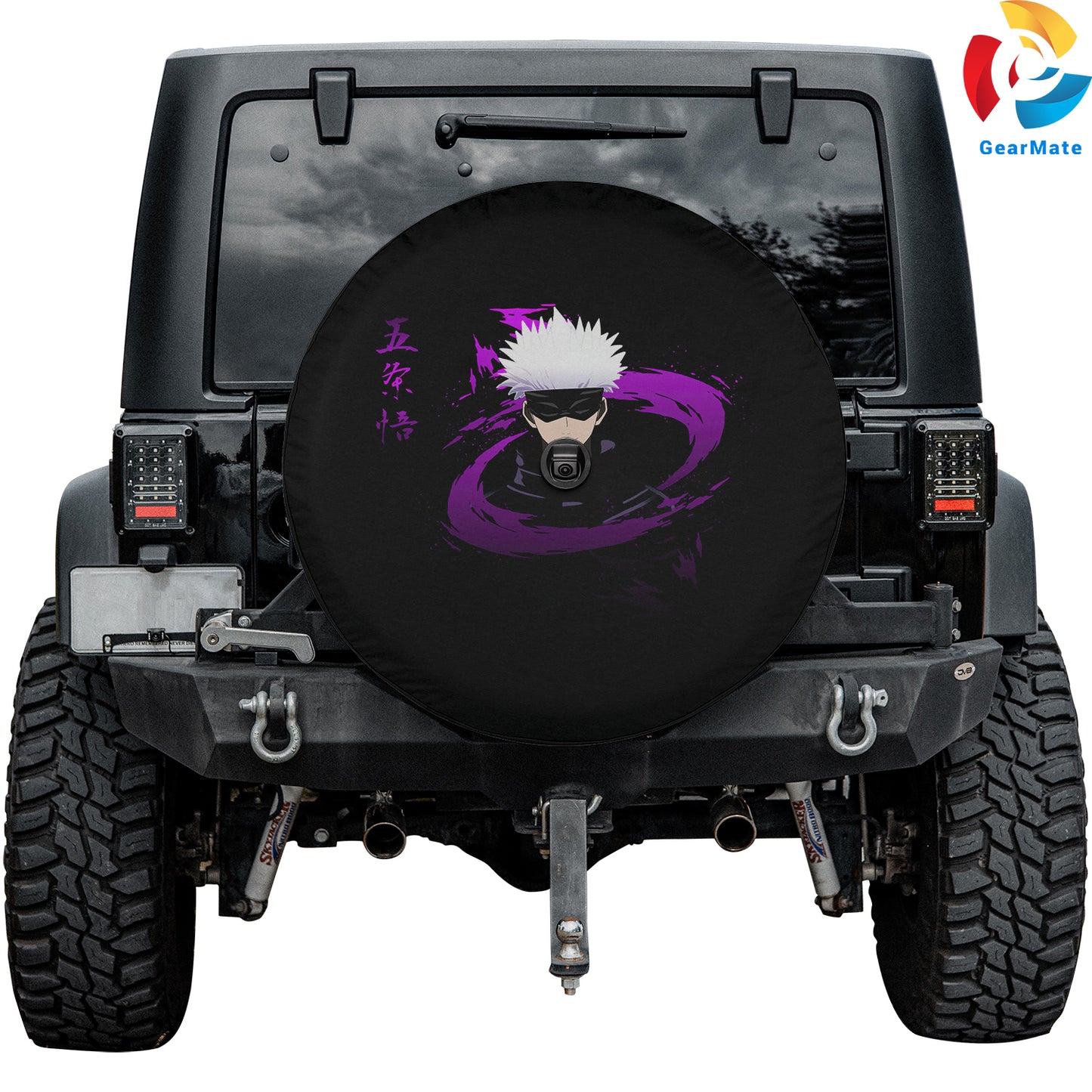 Satoru Gojo Jujutsu Anime Spare Tire Cover – Premium Waterproof UV Resistant Protector