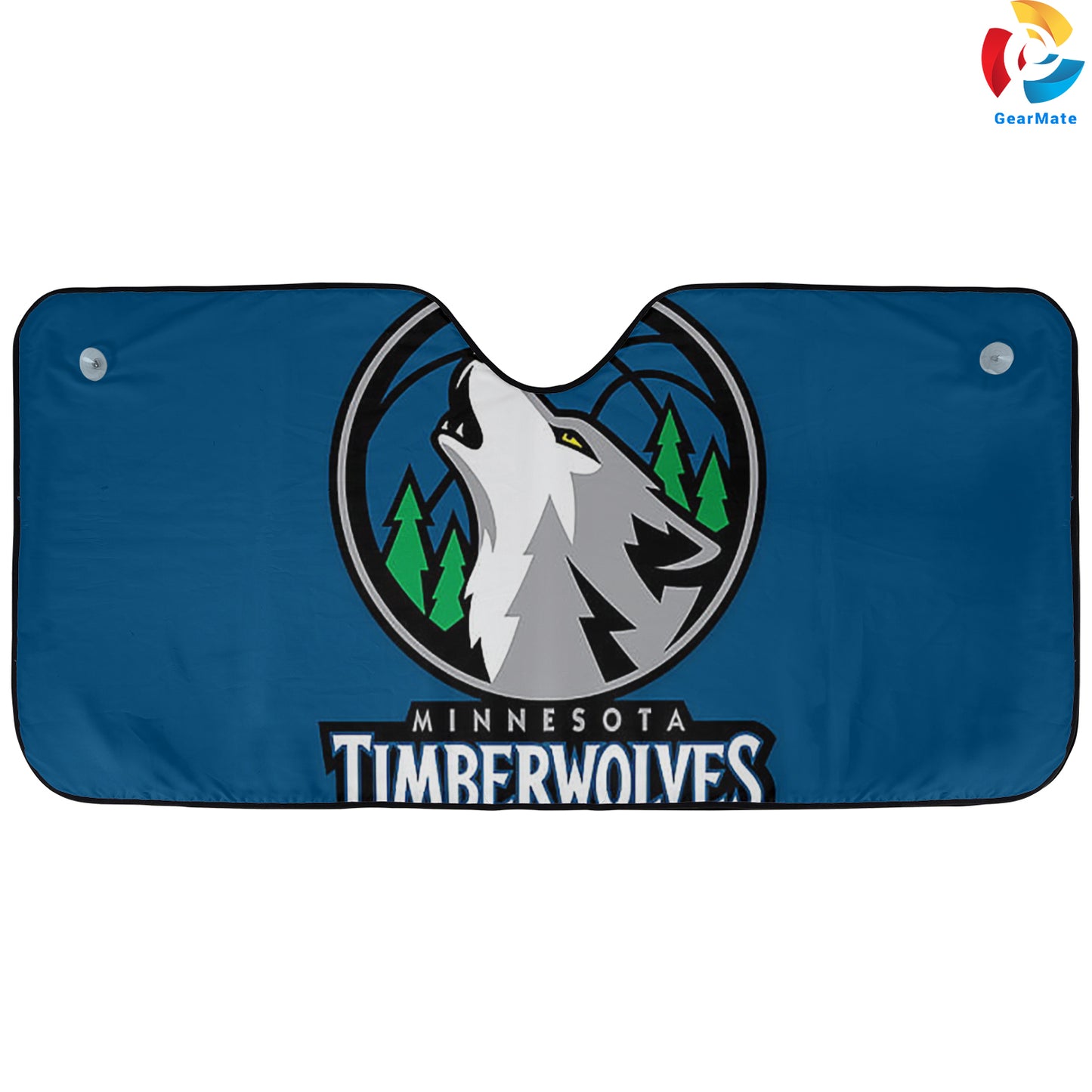 Minnesota Timberwolves NBA Basketball Team Reflective Car Sunshade – Premium Heat & UV Protection, Universal Fit