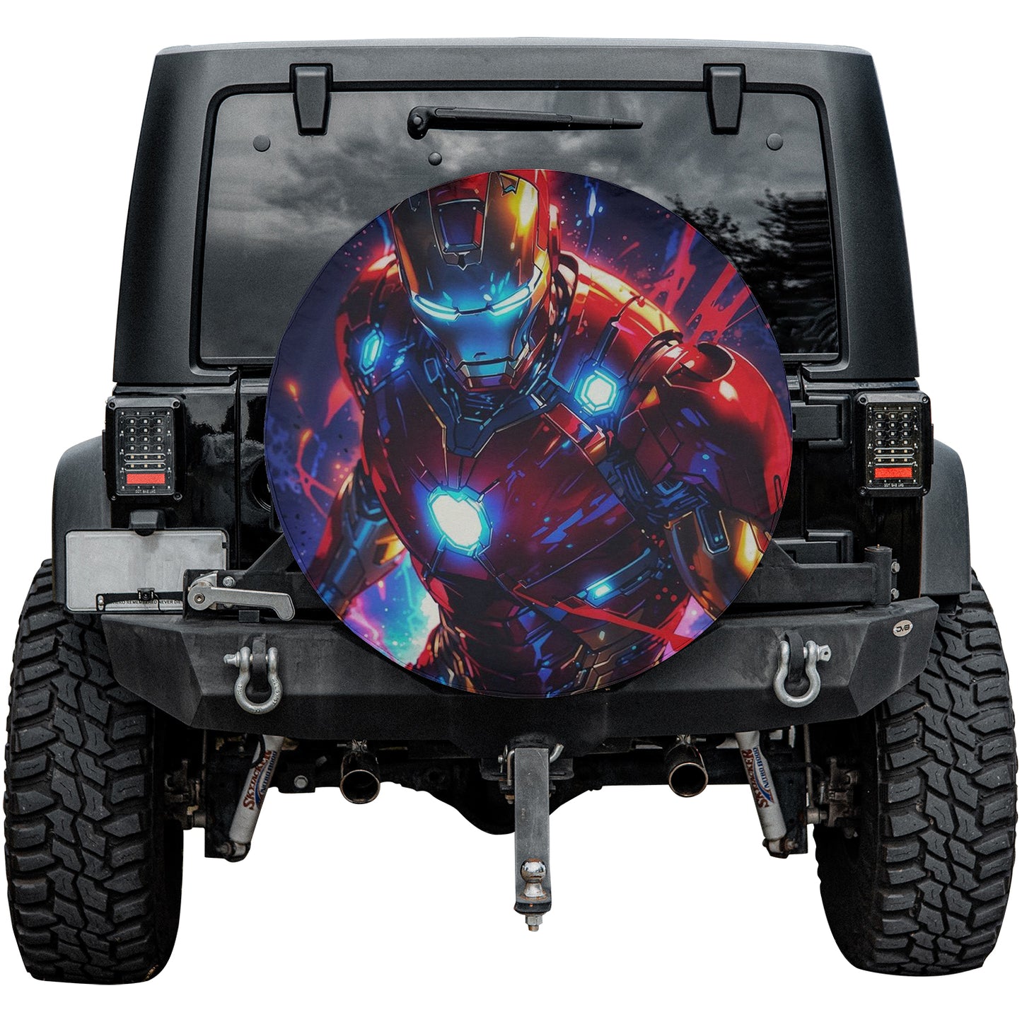 Iron Man Spare Tire Cover – Premium Waterproof UV Resistant Protector