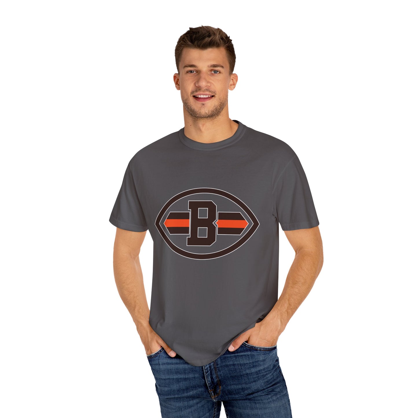 Cleveland Browns Game Day Gear Garment-Dyed T-Shirt – Premium Cotton Tee for Customization