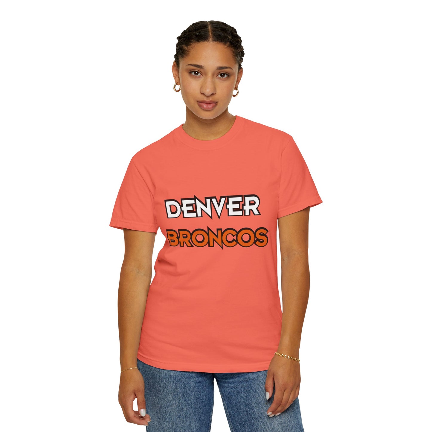 Denver Broncos Pride Garment-Dyed T-Shirt – Premium Cotton Tee for Customization