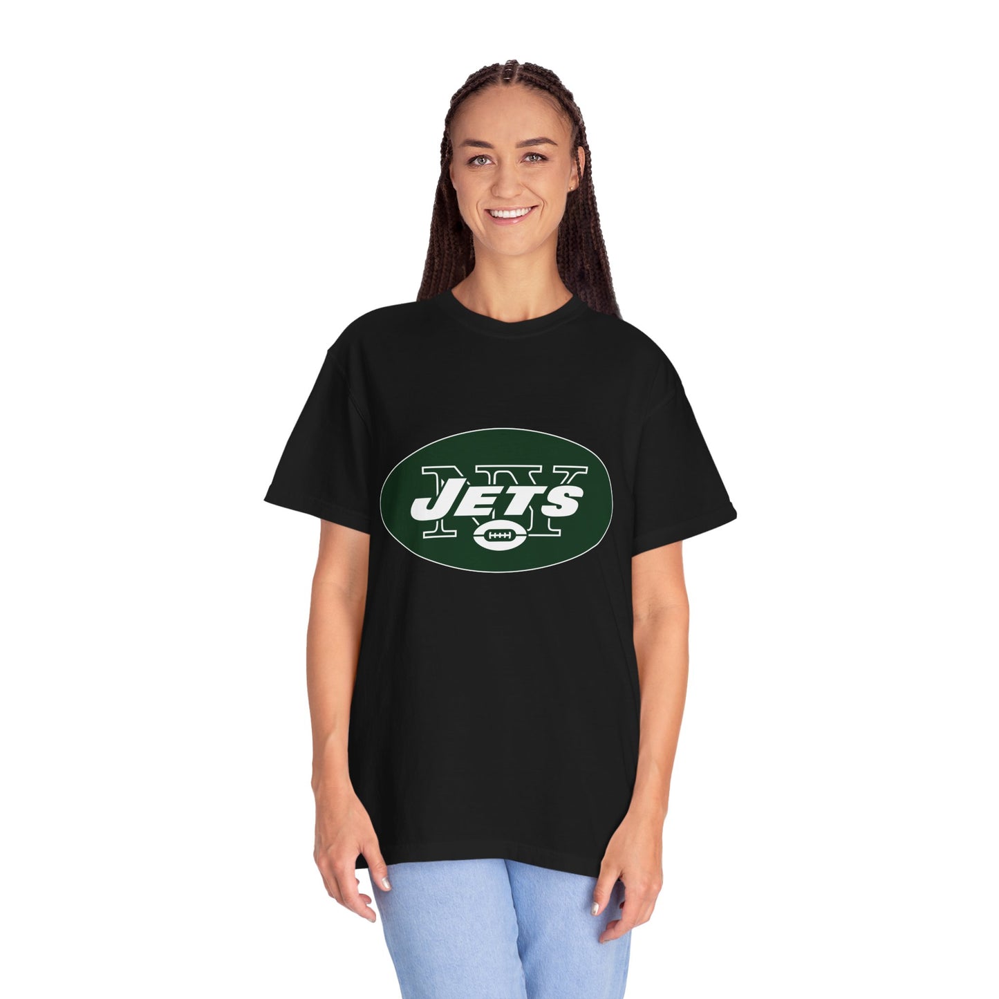 New York Jets Football Products Garment-Dyed T-Shirt – Premium Cotton Tee for Customization