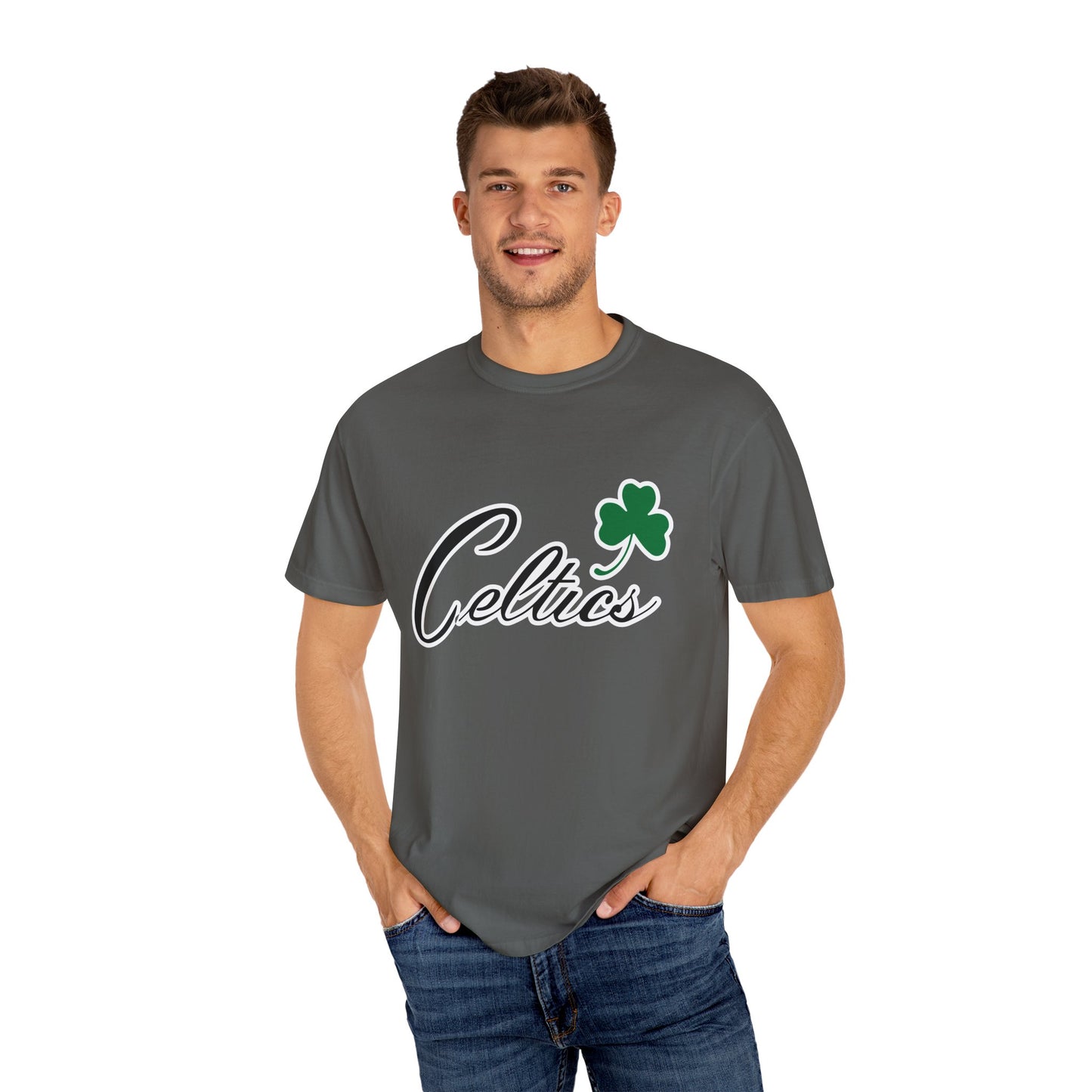 Boston Celtics Game Day Vibes Style Garment-Dyed T-Shirt – Premium Cotton Tee for Customization