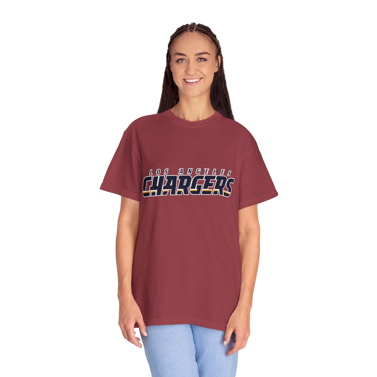 Los Angeles Chargers Gear Garment-Dyed T-Shirt – Premium Cotton Tee for Customization