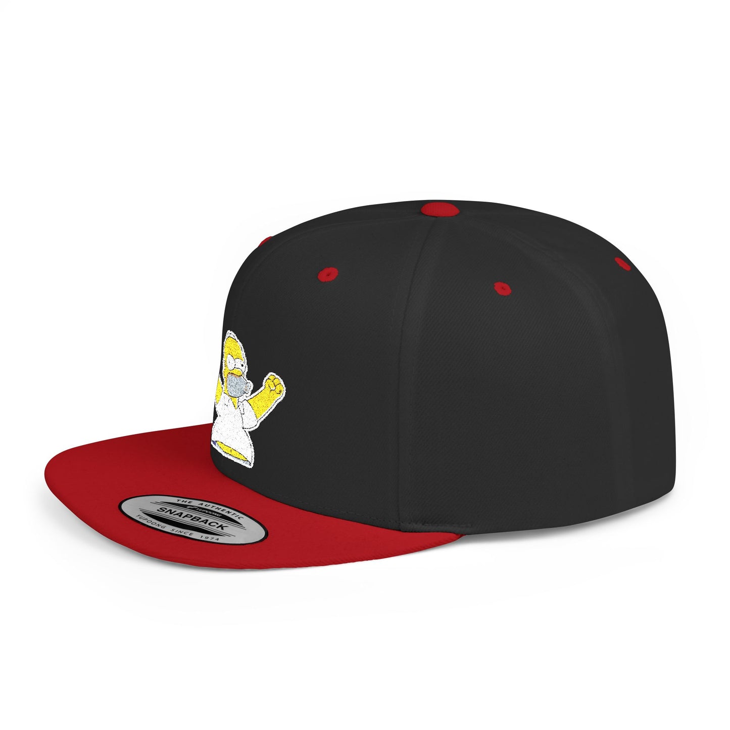 Homer Simpson Flat Bill Snapback – Lightweight, Custom Fit, Premium Quality