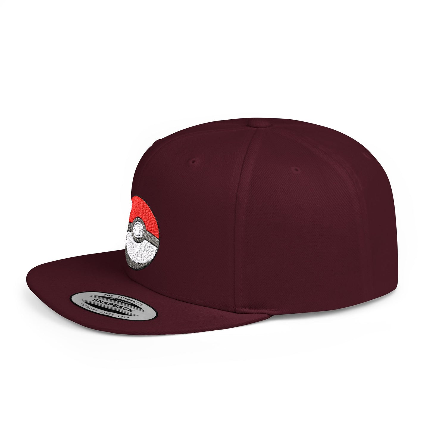 Pokemon Ball Flat Bill Snapback – Lightweight, Custom Fit, Premium Quality