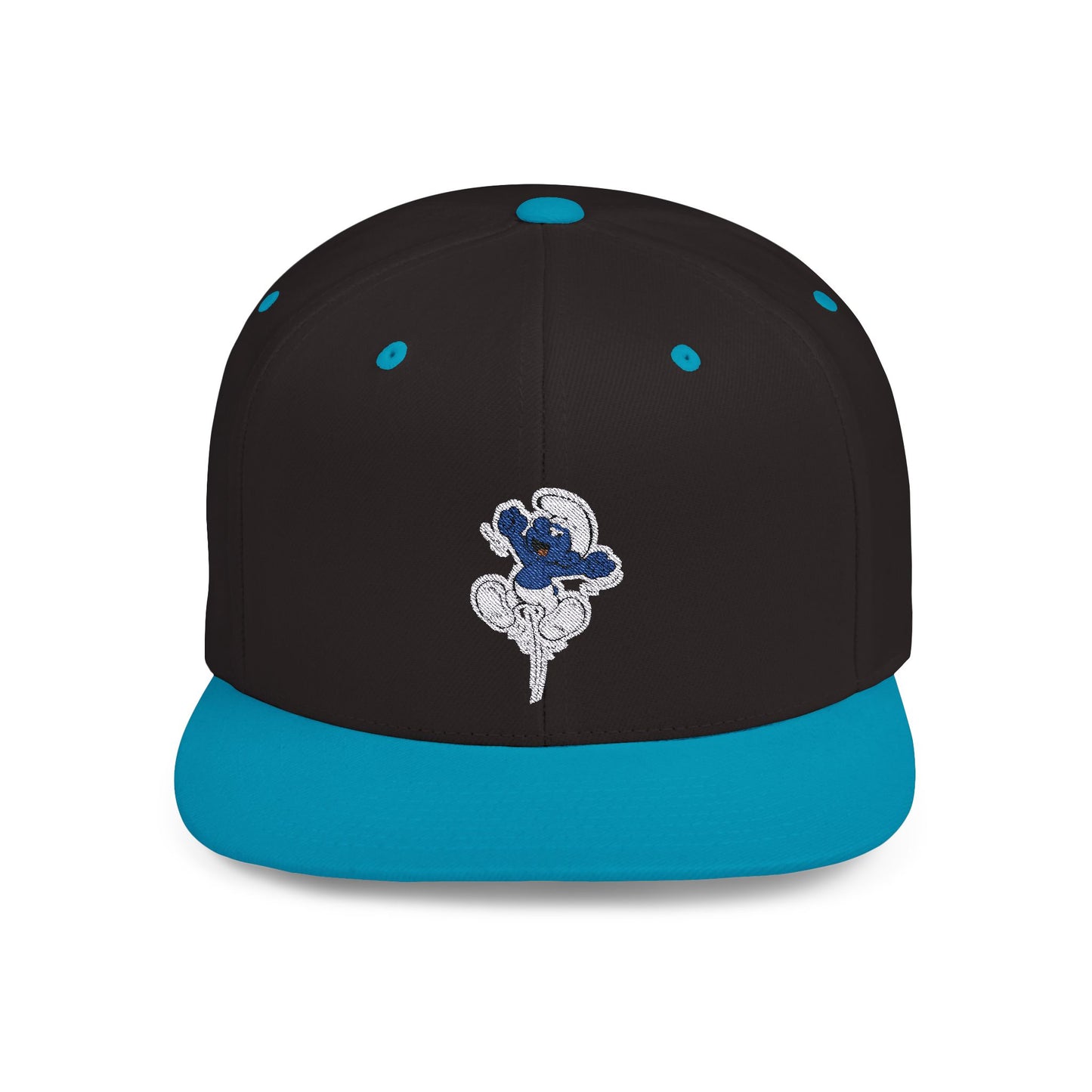 The Smurf Blue Flat Bill Snapback – Lightweight, Custom Fit, Premium Quality