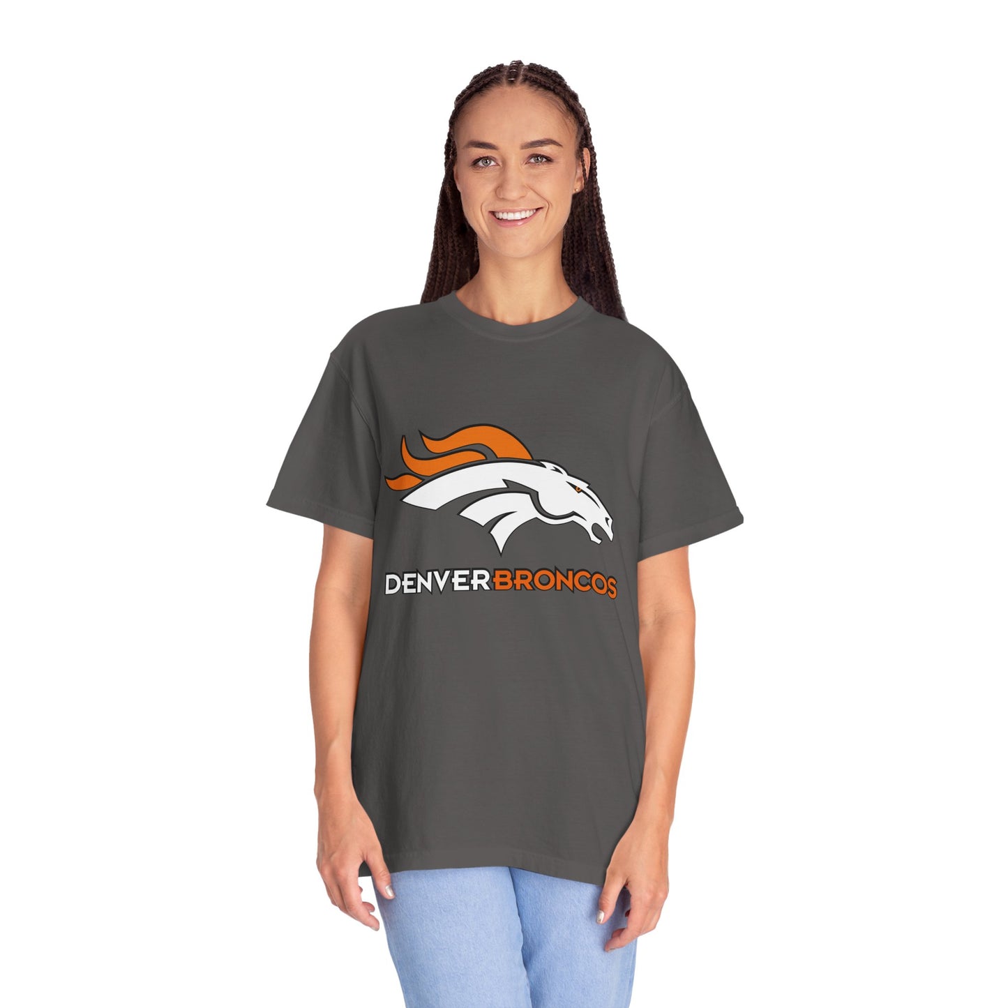 Denver Broncos Gear Garment-Dyed T-Shirt – Premium Cotton Tee for Customization