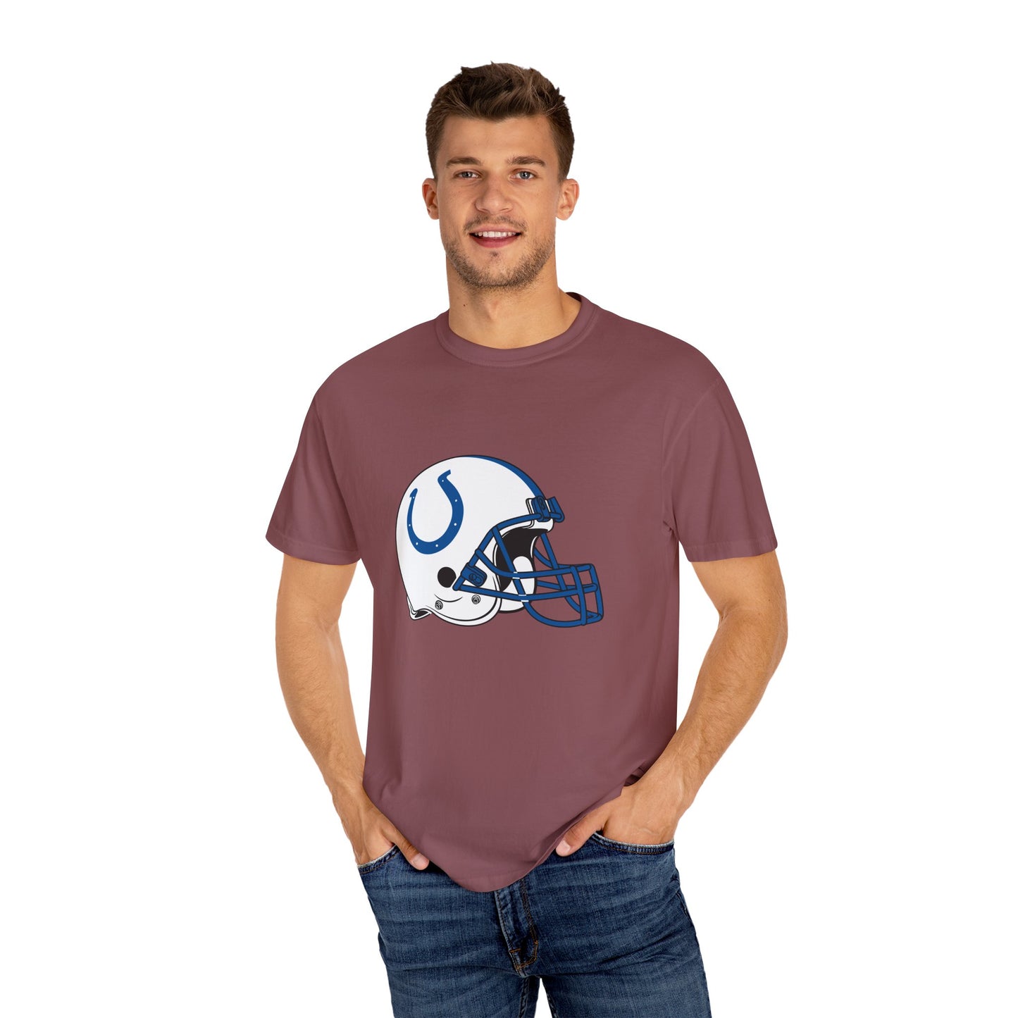 Indianapolis Colts Merchandise Garment-Dyed T-Shirt – Premium Cotton Tee for Customization