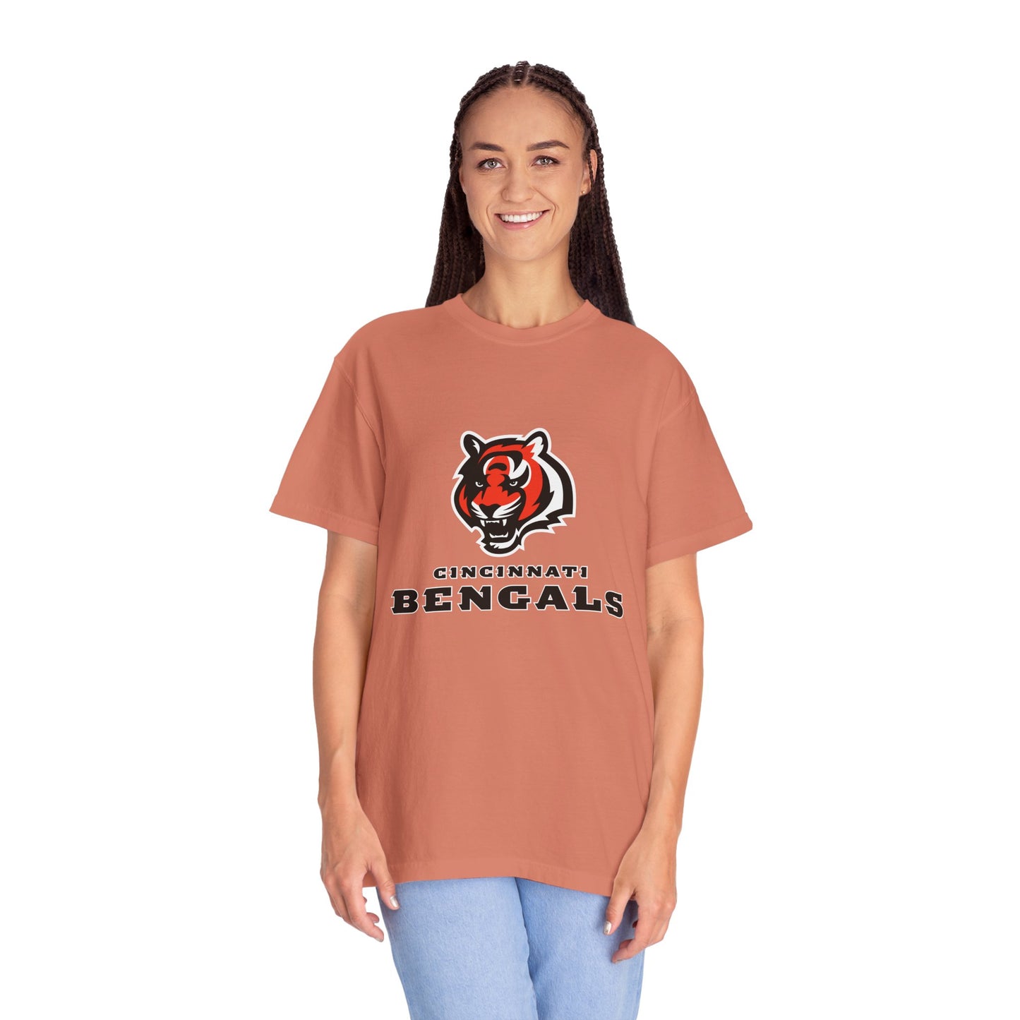 Cincinnati Bengals Gear Garment-Dyed T-Shirt – Premium Cotton Tee for Customization