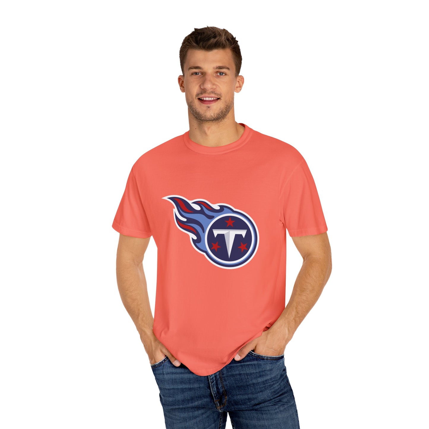 Tennessee Titans Merchandise Garment-Dyed T-Shirt – Premium Cotton Tee for Customization