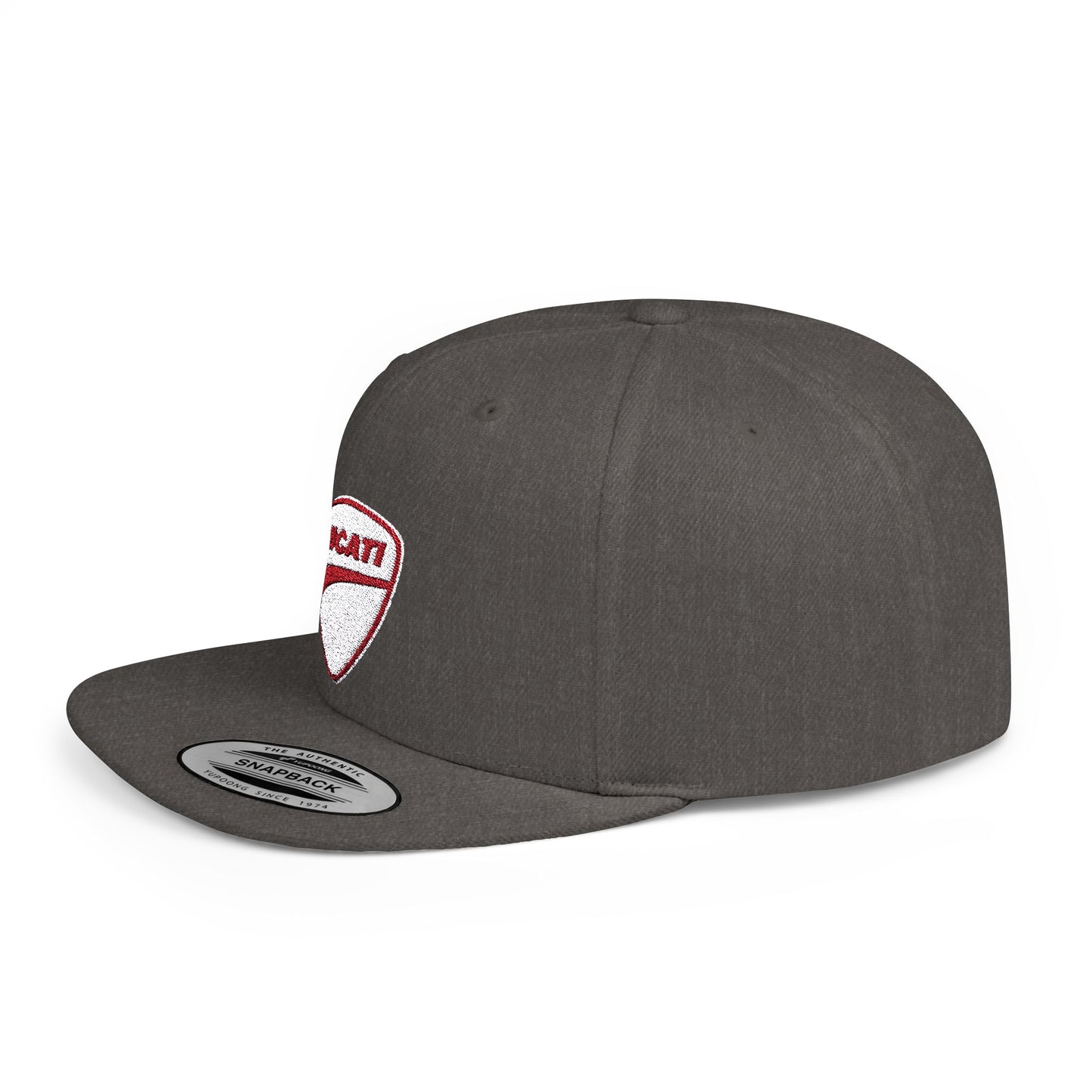 Ducati Flat Bill Snapback – Lightweight, Custom Fit, Premium Quality