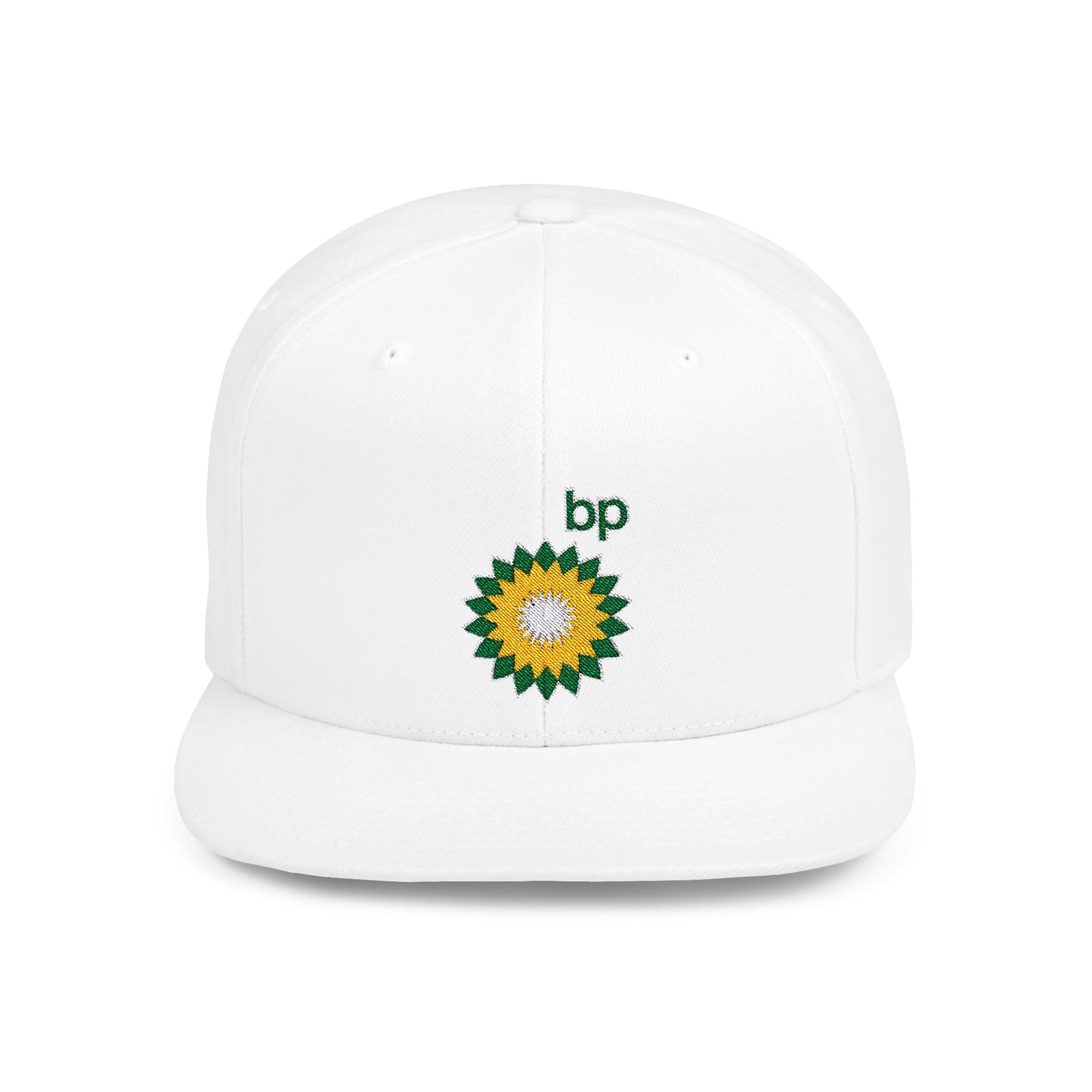 BP Oil Flat Bill Snapback – Lightweight, Custom Fit, Premium Quality