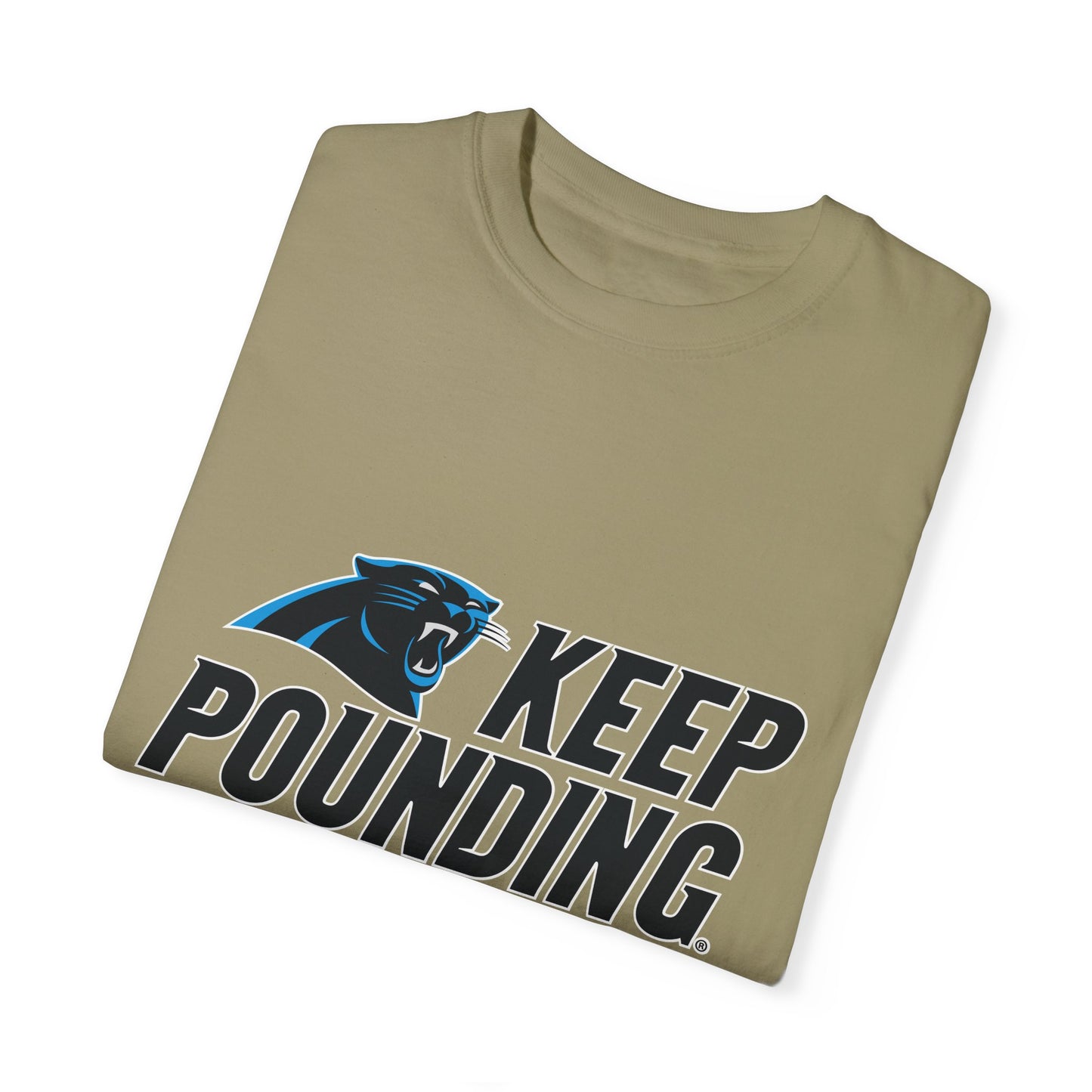 Carolina Panthers Keep Pounding Garment-Dyed T-Shirt – Premium Cotton Tee for Customization