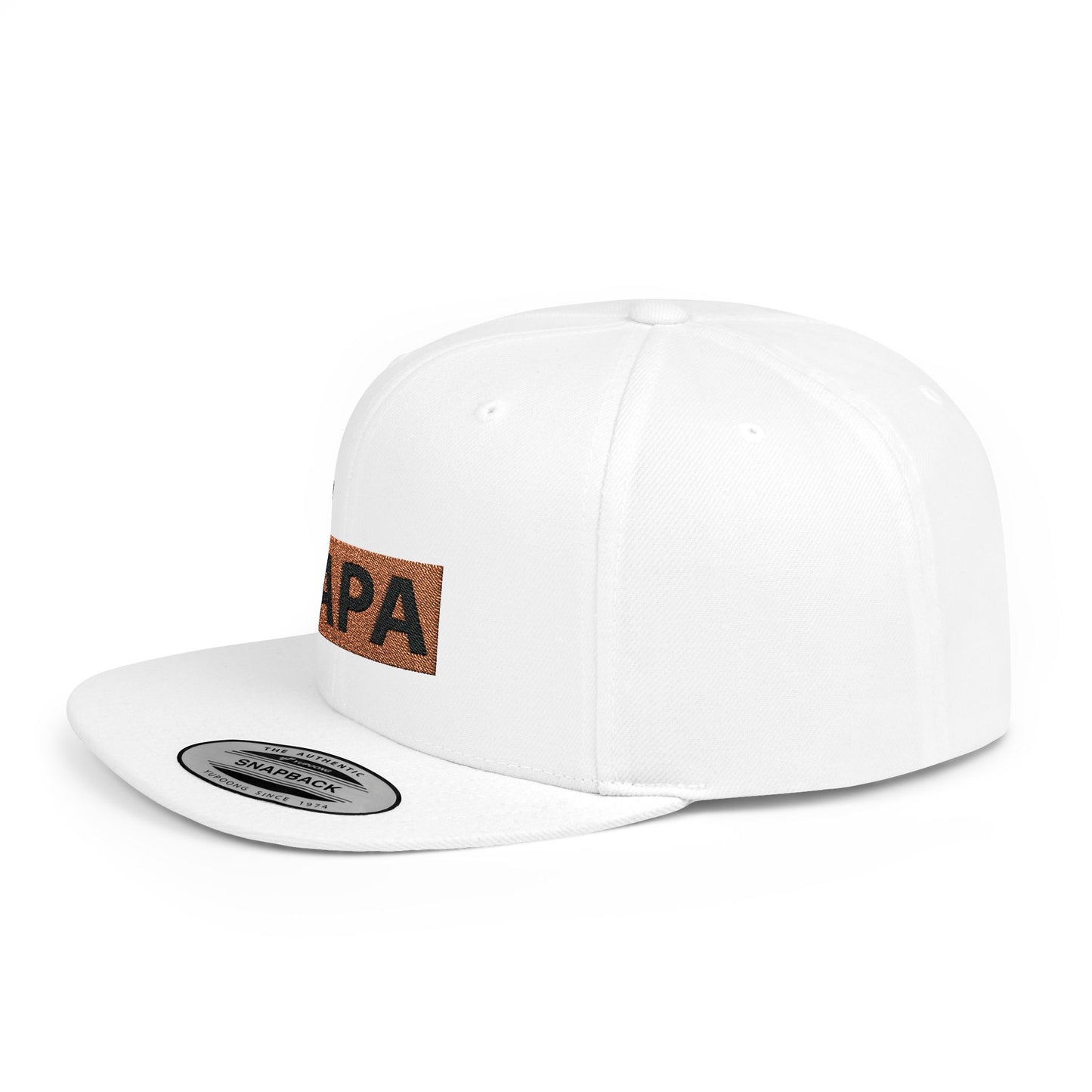 Papa Flat Bill Snapback – Lightweight, Custom Fit, Premium Quality