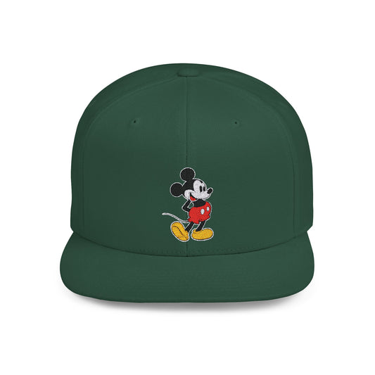 Mickey Mouse Art Flat Bill Snapback – Lightweight, Custom Fit, Premium Quality