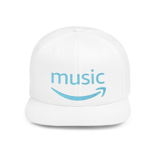 Amazon Music Flat Bill Snapback – Lightweight, Custom Fit, Premium Quality