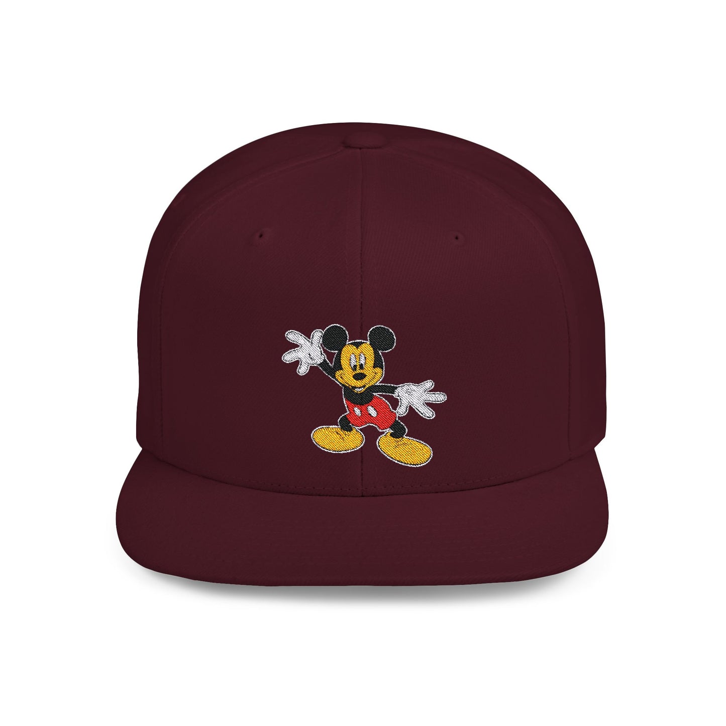 Mickey Mouse Fun Disney Flat Bill Snapback – Lightweight, Custom Fit, Premium Quality